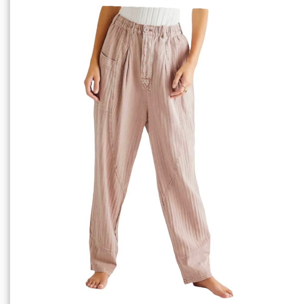 Livin in the City dusty rose pink pants - free people